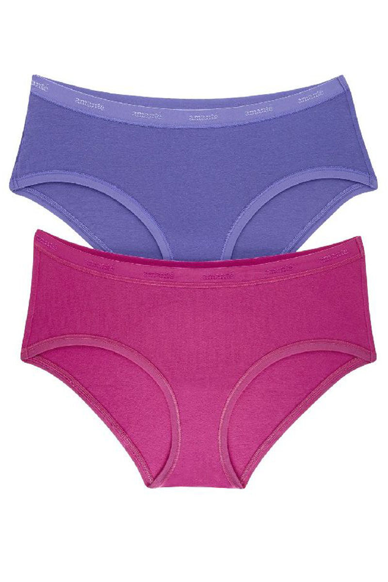 Amante Two Piece Hipster Panty Pack Pink And Purple Buy Amante Two