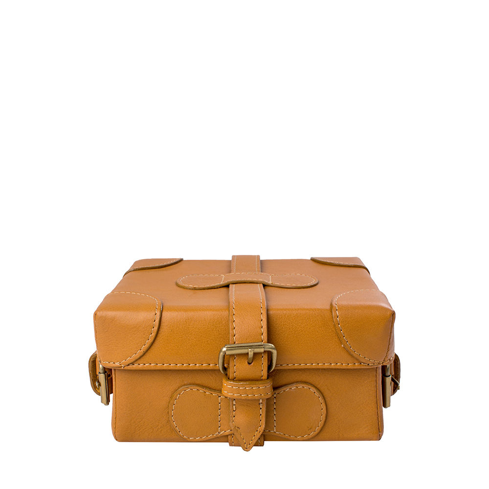 Buy Hidesign Small Boxy Tan Cross Body Online