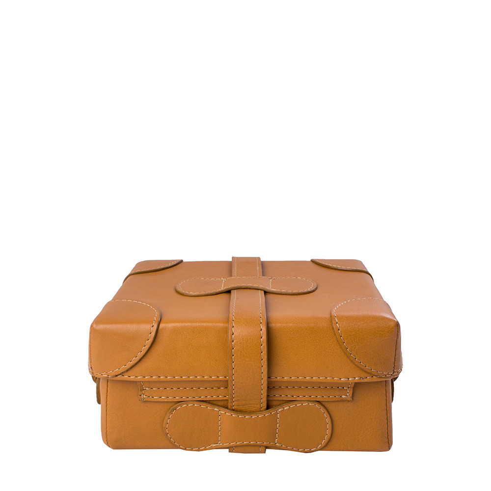 Buy Hidesign Small Boxy Tan Cross Body Online