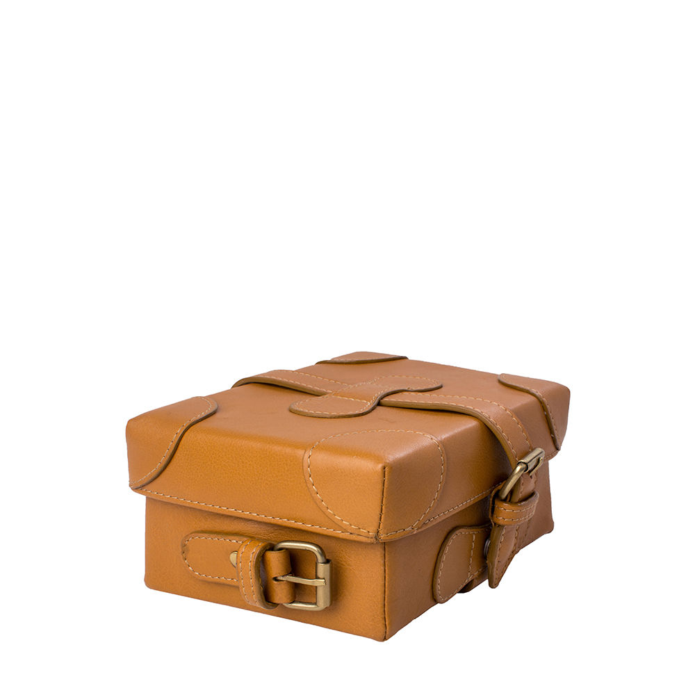 Buy Hidesign Small Boxy Tan Cross Body Online