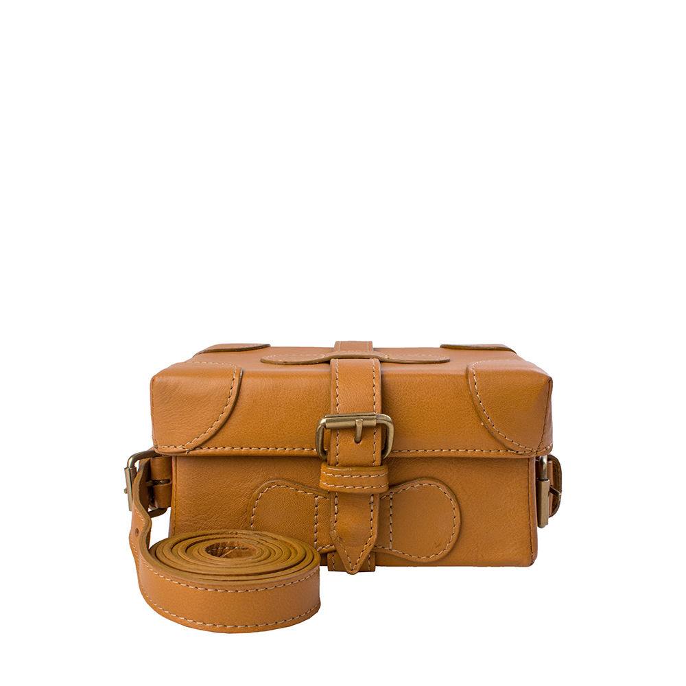 Buy Hidesign Small Boxy Tan Cross Body Online