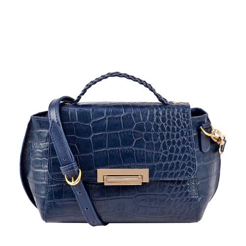 Buy HIDESIGN Women Blue Sling Bag Blue Online @ Best Price in India