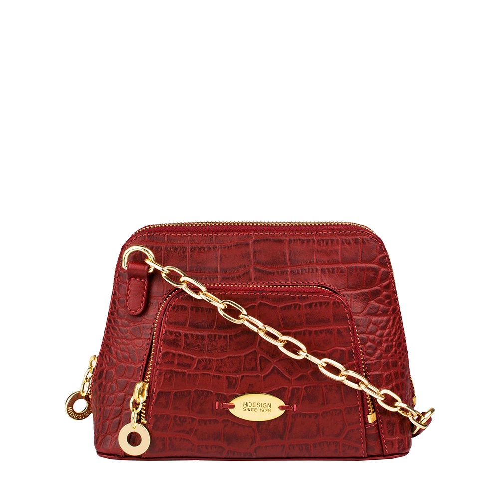 Hidesign Ginny EE Red Sling Bag: Buy Hidesign Ginny EE Red Sling Bag ...