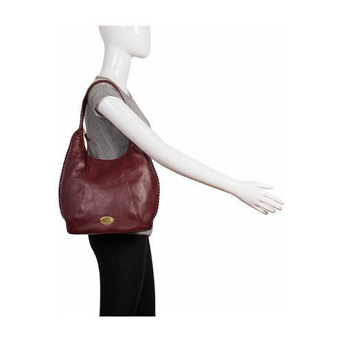 Buy Hidesign RHUBARB 03 Red Shoulder Bag Online - Main Image