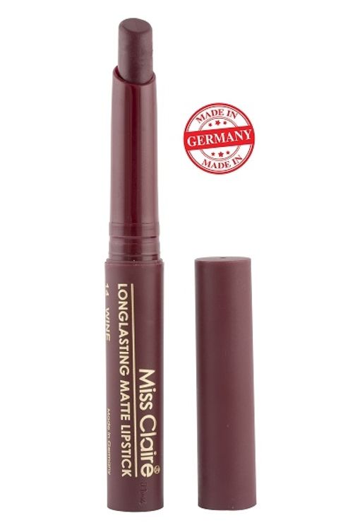 Miss Claire Long Lasting Matte Lipstick 14 Wine Buy Miss Claire Long Lasting Matte Lipstick 14 Wine Online At Best Price In India Nykaa