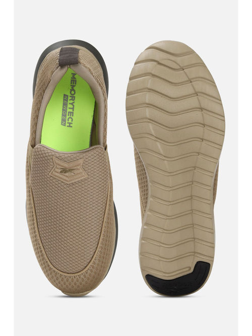 Reebok Mens Ree Form Blaze Slip Running Shoes Khaki