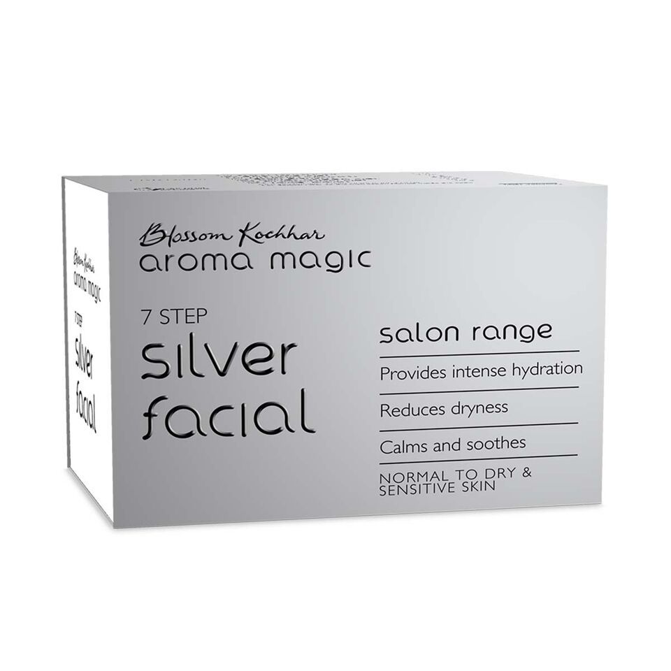 Aroma Magic 7 Step Silver Facial Kit Salon Range (Normal To Dry & Sensitive Skin)