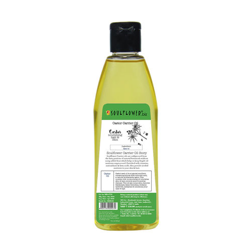 Soulflower Coldpressed Castor Carrier Oil Buy Soulflower Coldpressed Castor Carrier Oil Online At Best Price In India Nykaa Soulflower castor carrier oil is an absolutely natural extracted oil that nourishes your hair from deep within. soulflower coldpressed castor carrier oil