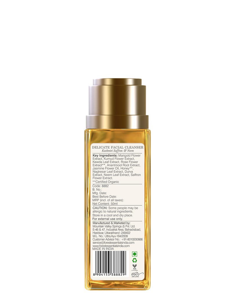 forest essentials neem saffron face wash