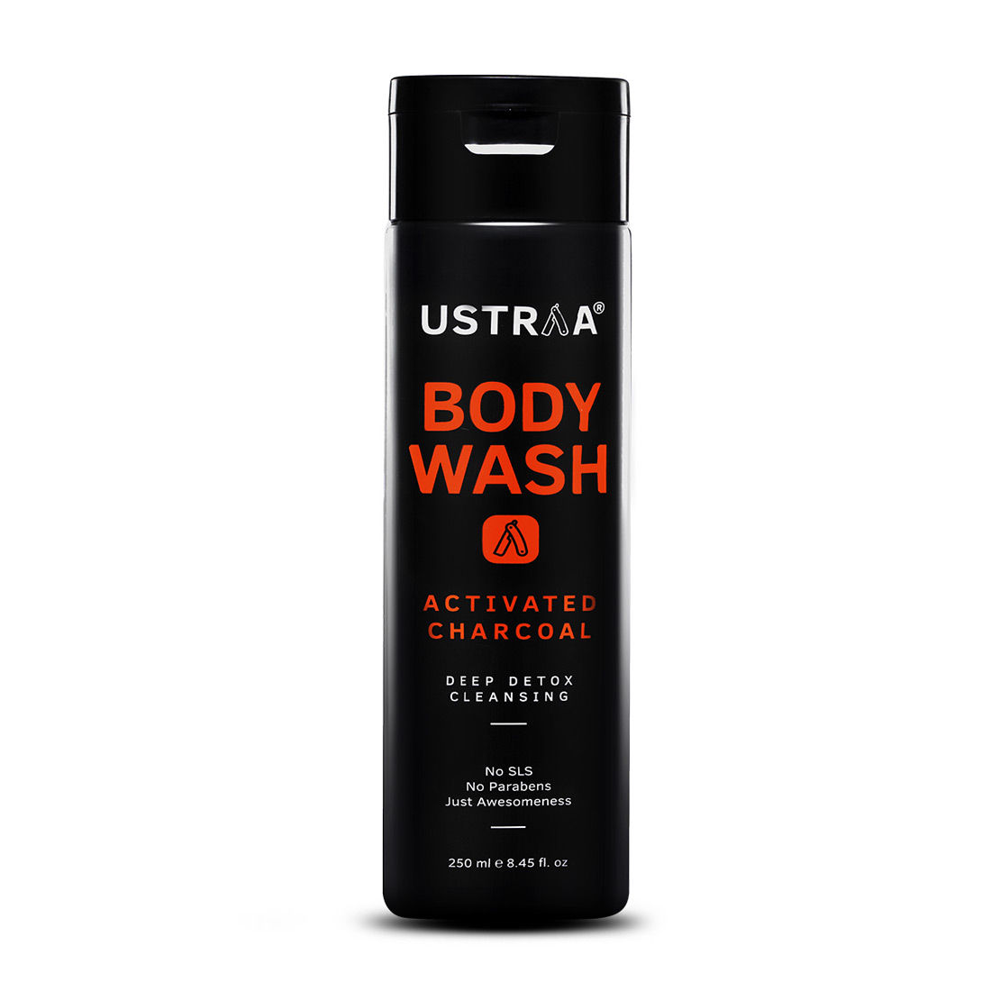 Ustraa Activated Charcoal Body Wash For Deep Detox Cleansing