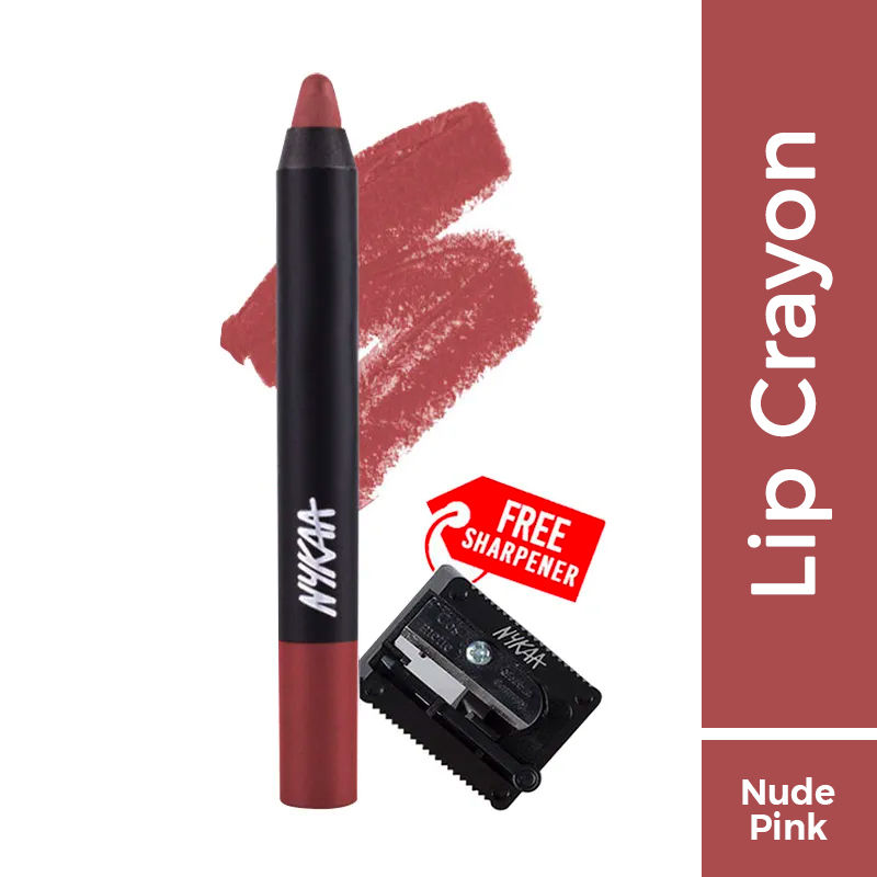 Nykaa Matte-illicious Lip Crayon Lipstick with Free Sharpener - Jade Rose 11