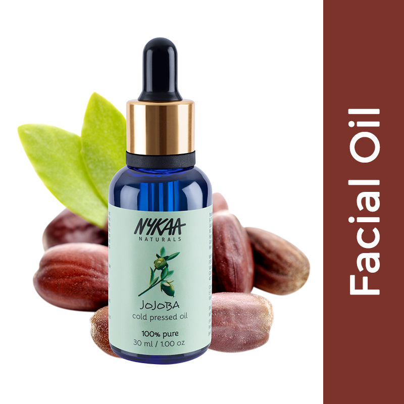 Nykaa Naturals 100 % Pure Cold Pressed Jojoba Carrier Oil for Sun Damage & Anti-Hair Fall