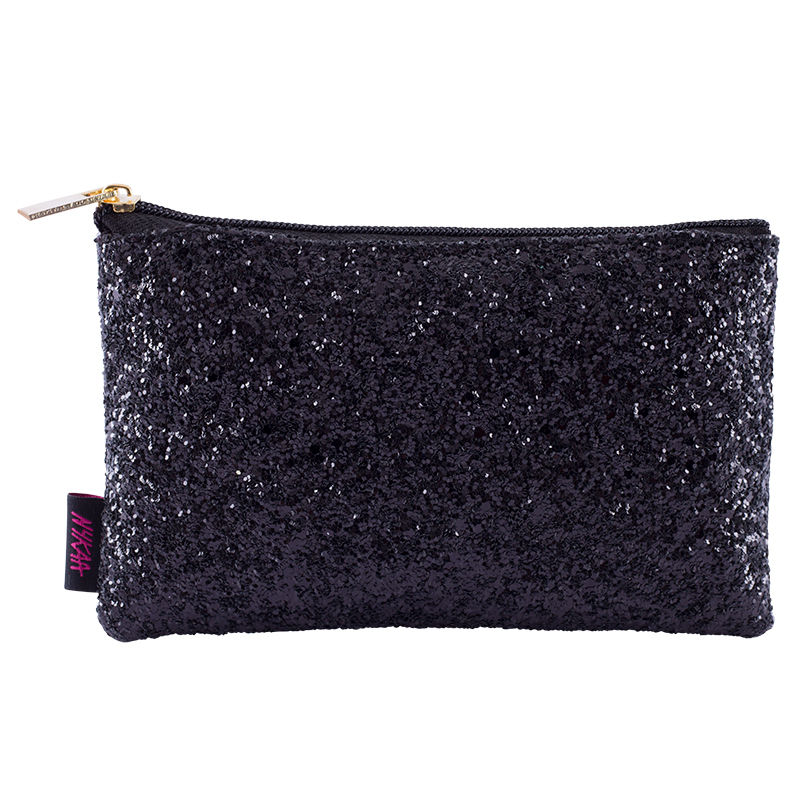 Nykaa Bling It On! Mini Travel-Size Makeup Pouch - Noir Glimmer