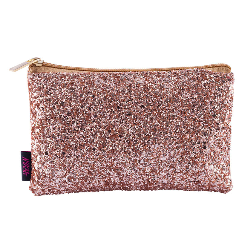 Nykaa Bling It On! Mini Travel-Size Makeup Pouch - Blushing Gold