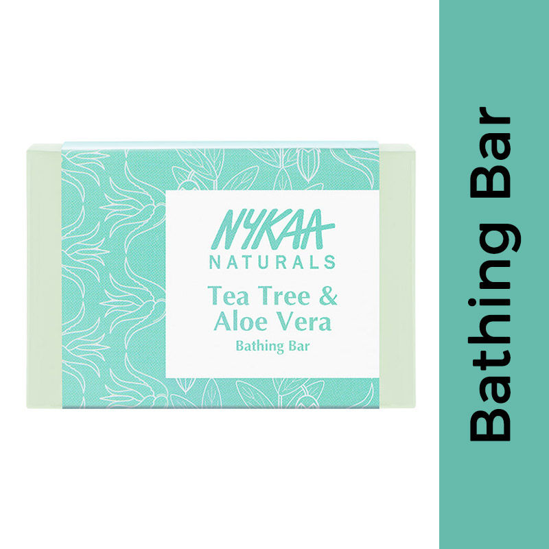Nykaa Naturals Tea Tree & Aloe Vera Moisturising Bathing Soap
