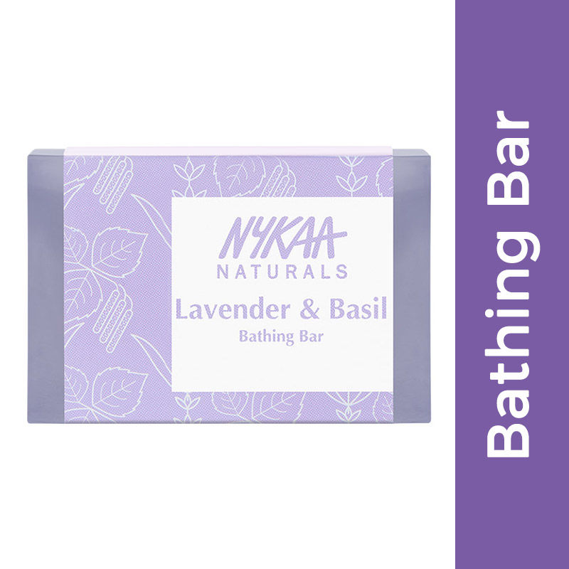 Nykaa Naturals Lavender & Basil Soothing Bathing Soap