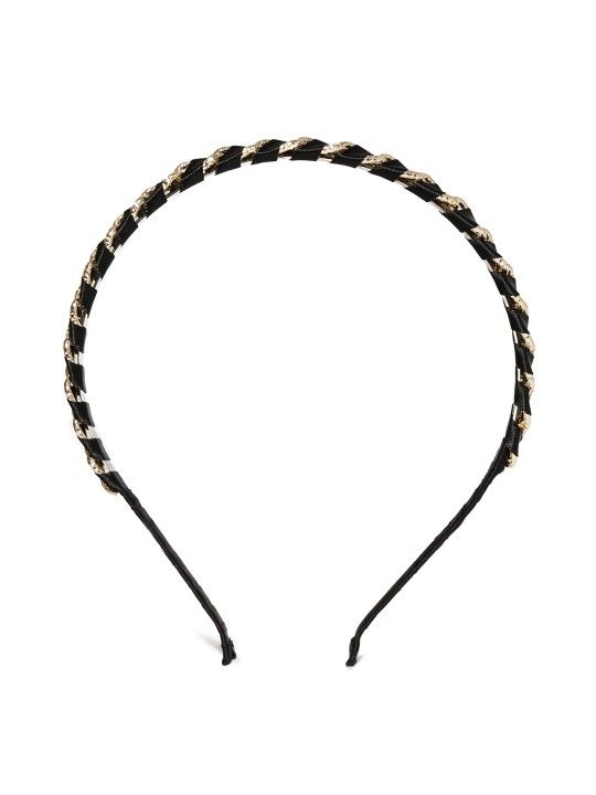 Toniq Black & Gold-Toned Spiral Hairband: Buy Toniq Black & Gold-Toned ...