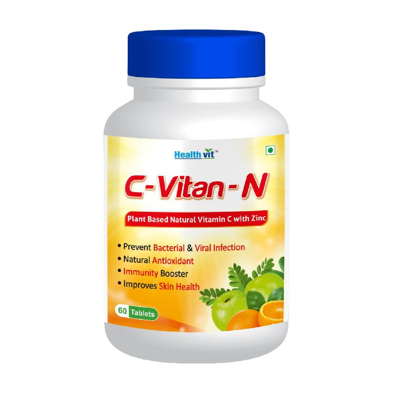 Healthvit C Vitan N Natural Vitamin C Zinc Tablets Buy Healthvit C Vitan N Natural Vitamin C Zinc Tablets Online At Best Price In India Nykaa