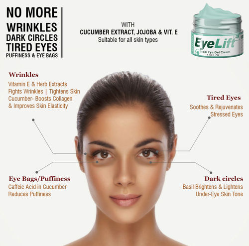 Bella Vita Organic Eyelift Under Eyes Cream Gel For Dark Circles Puffy Wrinkles For Women Men Buy Bella Vita Organic Eyelift Under Eyes Cream Gel For Dark Circles Puffy