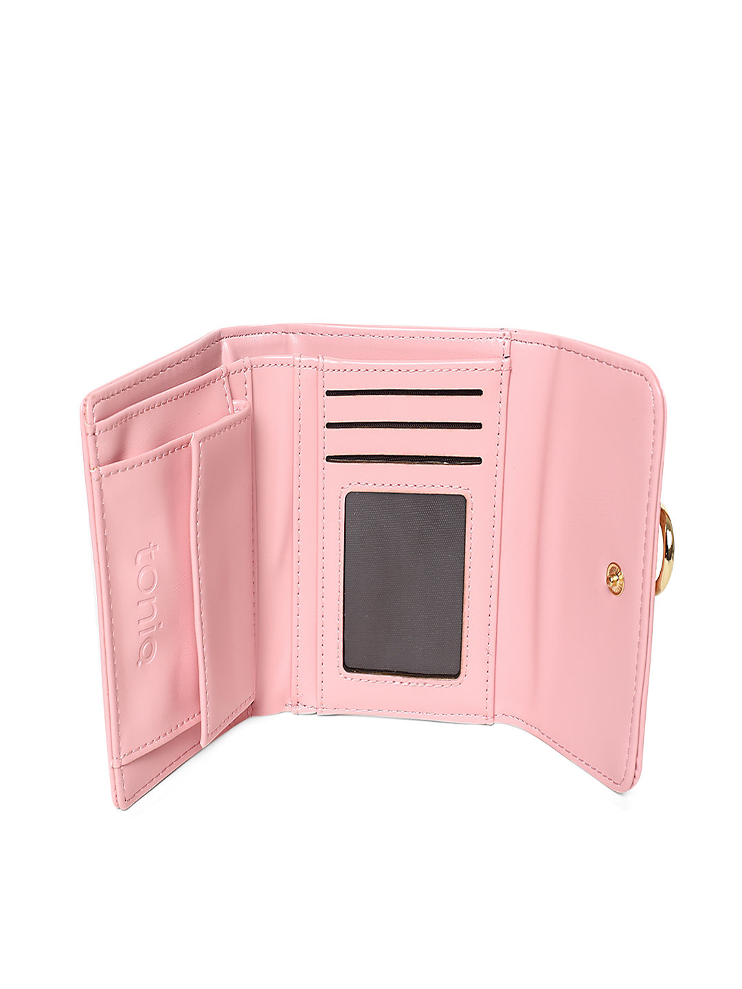 Toniq Nika Pink Double Fold Everyday Wallet: Buy Toniq Nika Pink Double ...