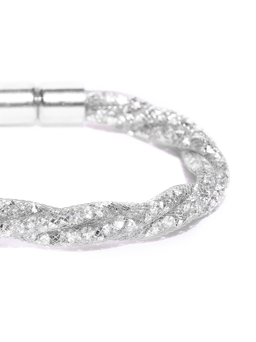 Buy Toniq Silver Glitterati Cuff Online