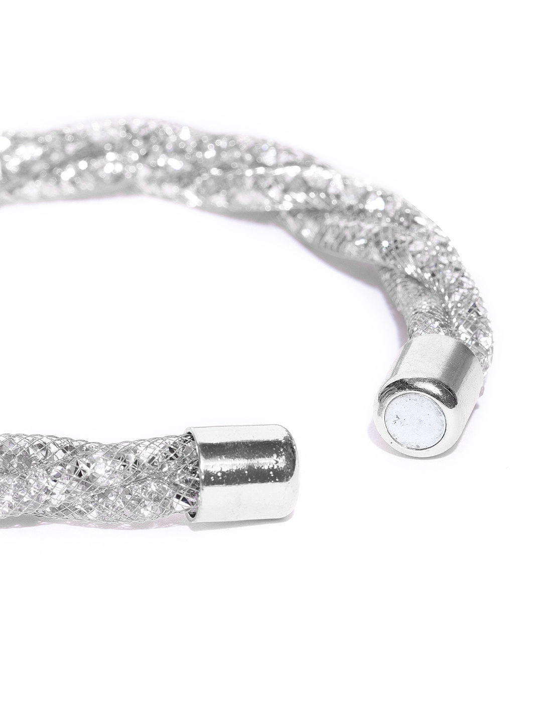 Buy Toniq Silver Glitterati Cuff Online