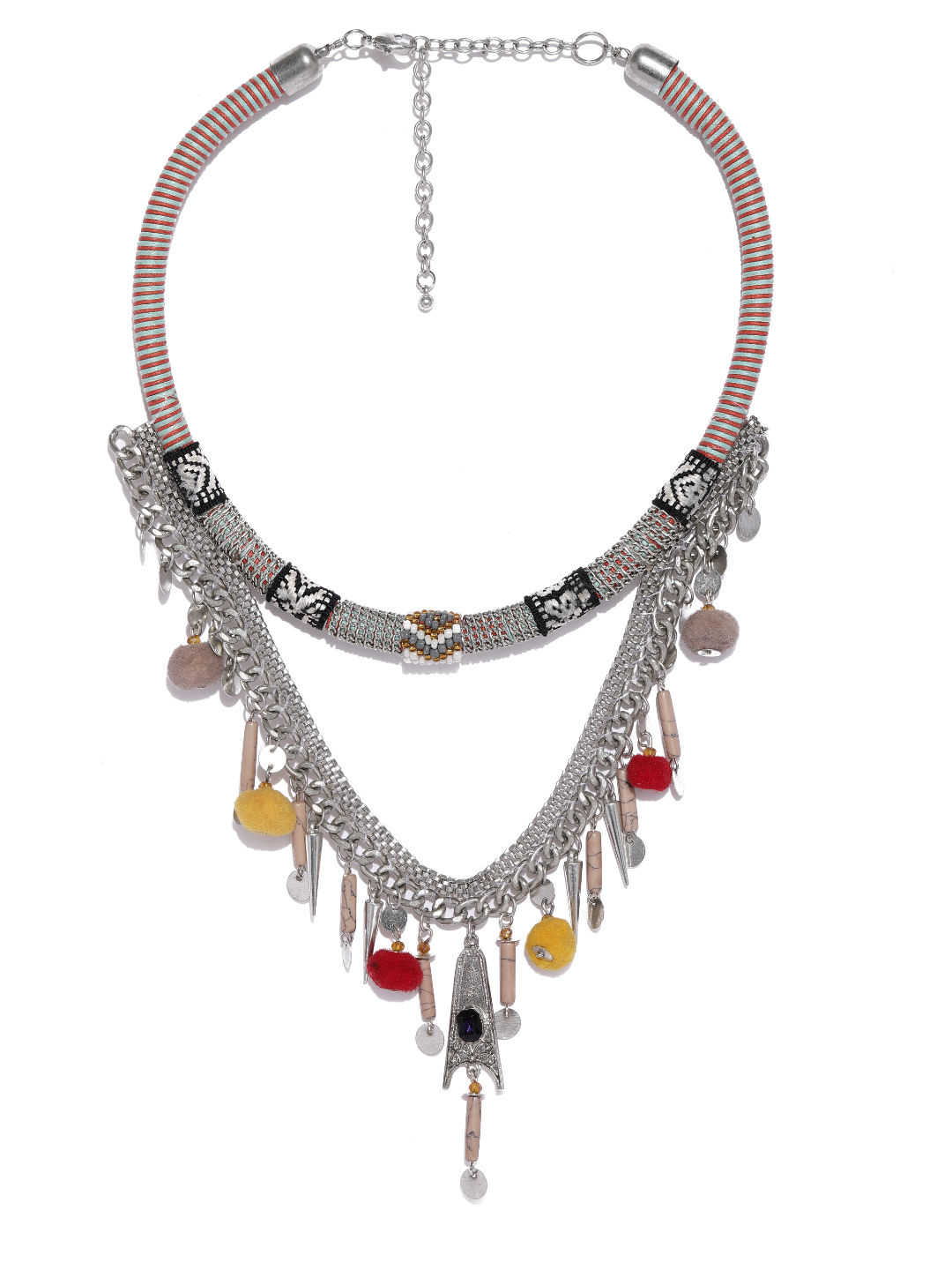 Tutti Fruitti Double Row Candy Color Statement Necklace