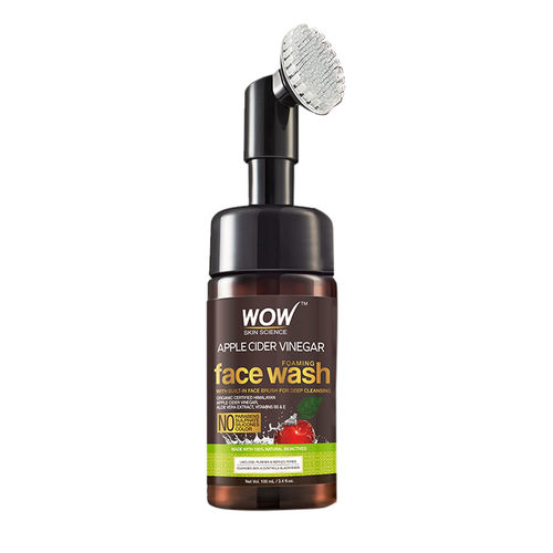 Wow Skin Science Apple Cider Vinegar Foaming Face Wash With Built In Brush Buy Wow Skin Science Apple Cider Vinegar Foaming Face Wash With Built In Brush Online At Best Price In India
