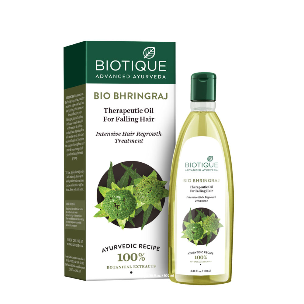 Biotique Bio Bhringraj Therapeutic Oil For Falling Hair Buy Biotique Bio Bhringraj Therapeutic Oil For Falling Hair Online At Best Price In India Nykaa