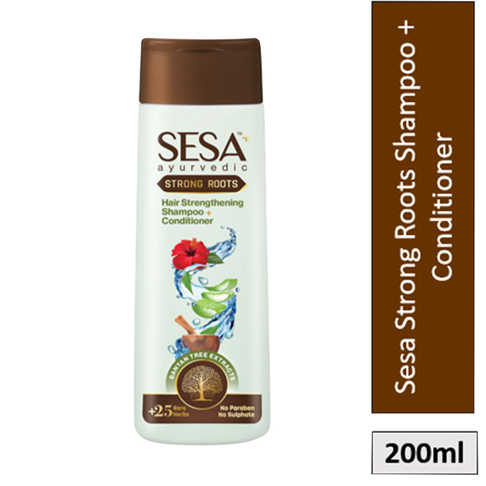 Sesa Ayurvedic Strong Roots Shampoo Conditioner No Sulphates Parabens Buy Sesa Ayurvedic Strong Roots Shampoo Conditioner No Sulphates Parabens Online At Best Price In India Nykaa