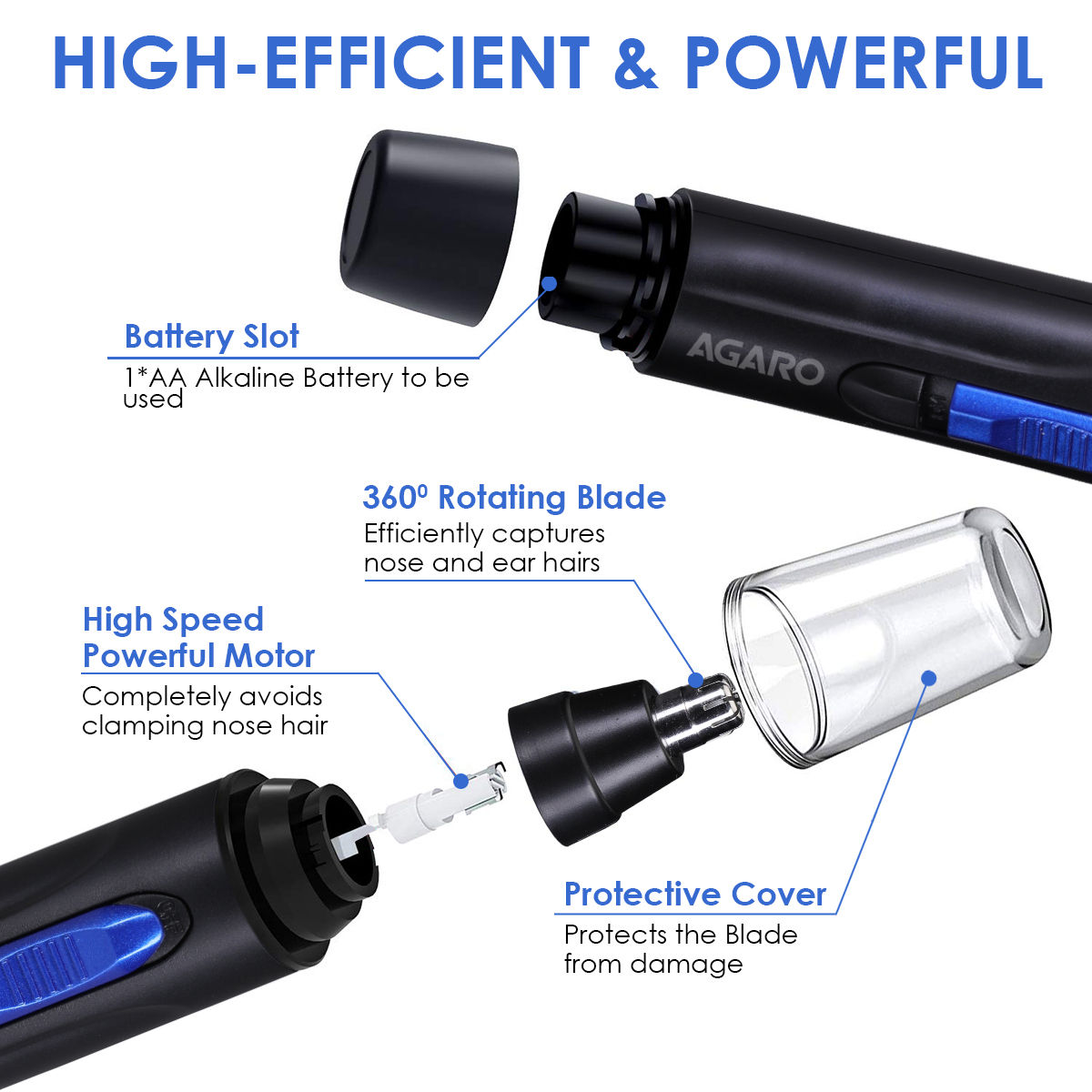 agaro nose trimmer