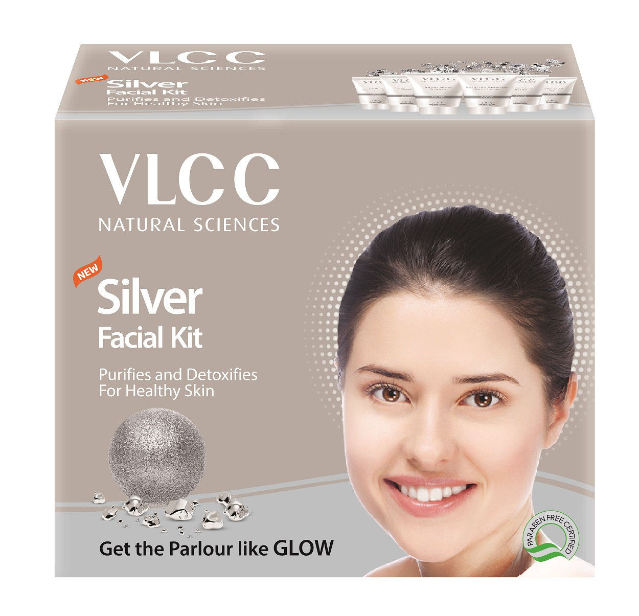 VLCC Natural Sciences Silver Facial Kit Purifies and Detoxifies for Healthy Skin