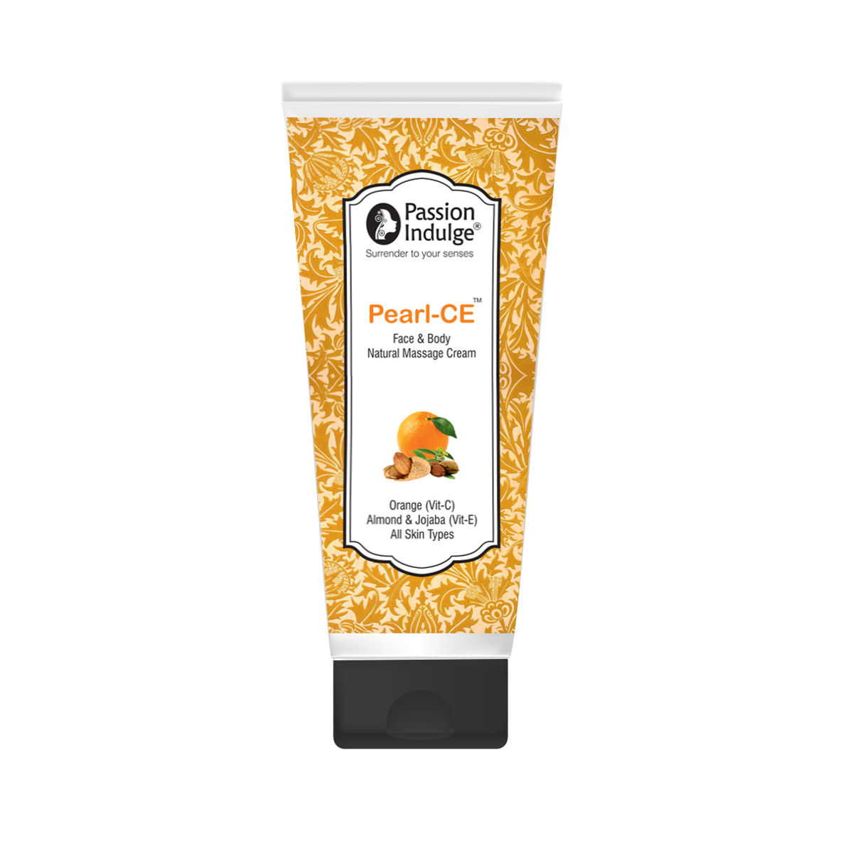 Passion Indulge Pearl-CE Face and Body Natural Massage Cream with Vitamin C and E