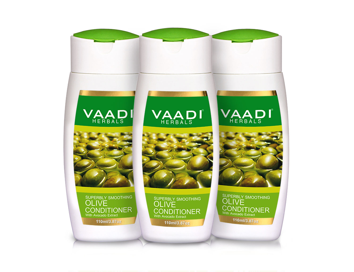 Vaadi Herbals Value Pack Of 3 Olive Conditioner With Avocado Extract
