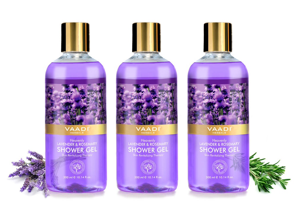 Vaadi Herbals Heavenly Lavender & Rosemary Shower Gel (Pack of 3)