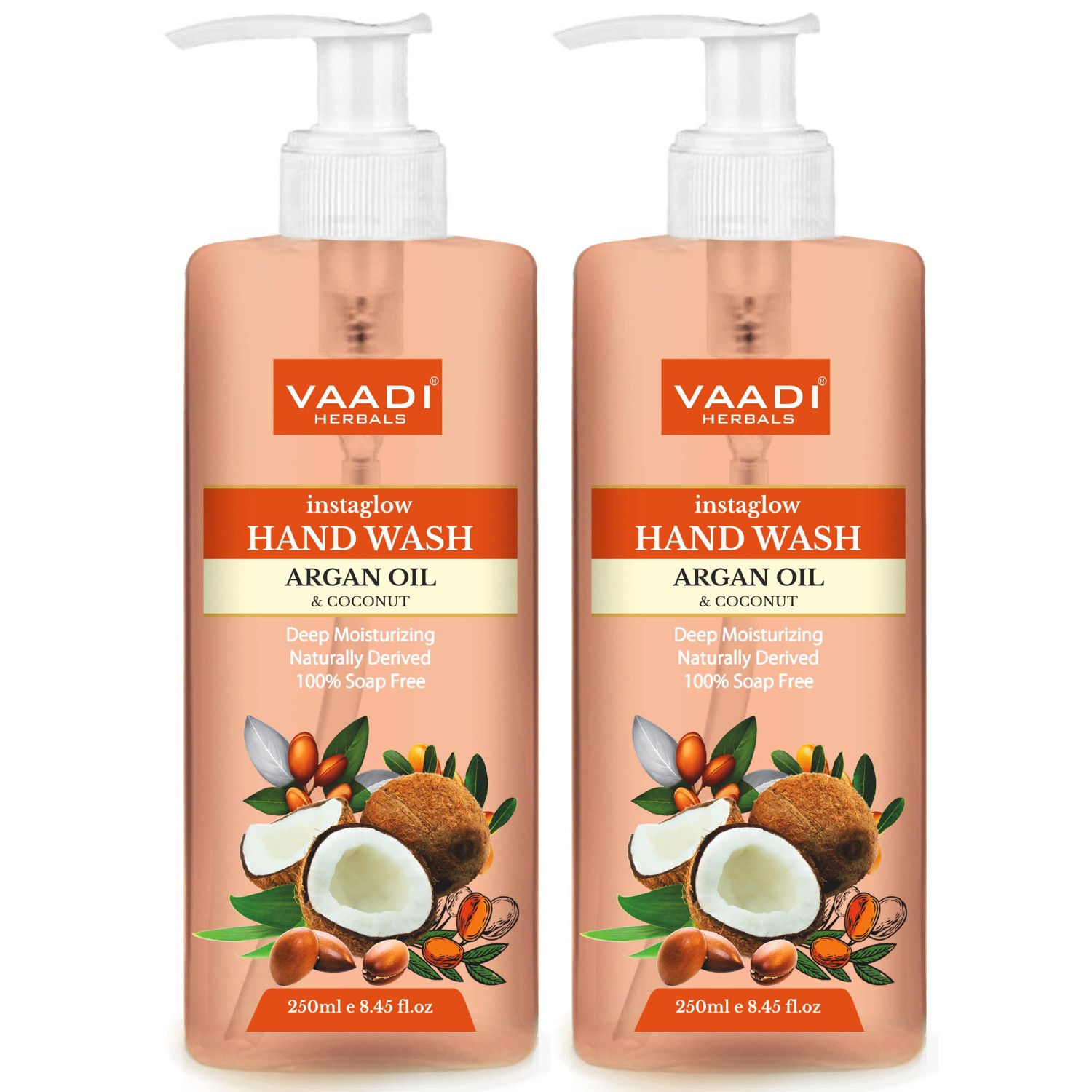 Vaadi Herbals Instaglow Argan Oil & Coconut Hand Wash - Pack Of 2
