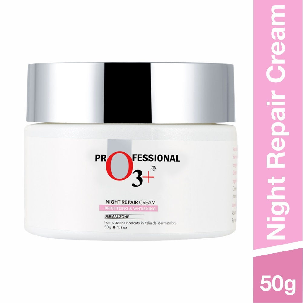 o3  skin care night repair cream brightening & whitening dermal zone