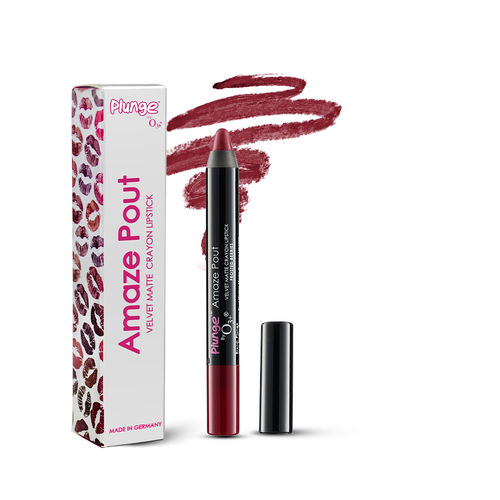 O3 Plunge Amaze Pout Velvet Matte Crayon Lipstick Buy O3 Plunge Amaze Pout Velvet Matte Crayon Lipstick Online At Best Price In India Nykaa