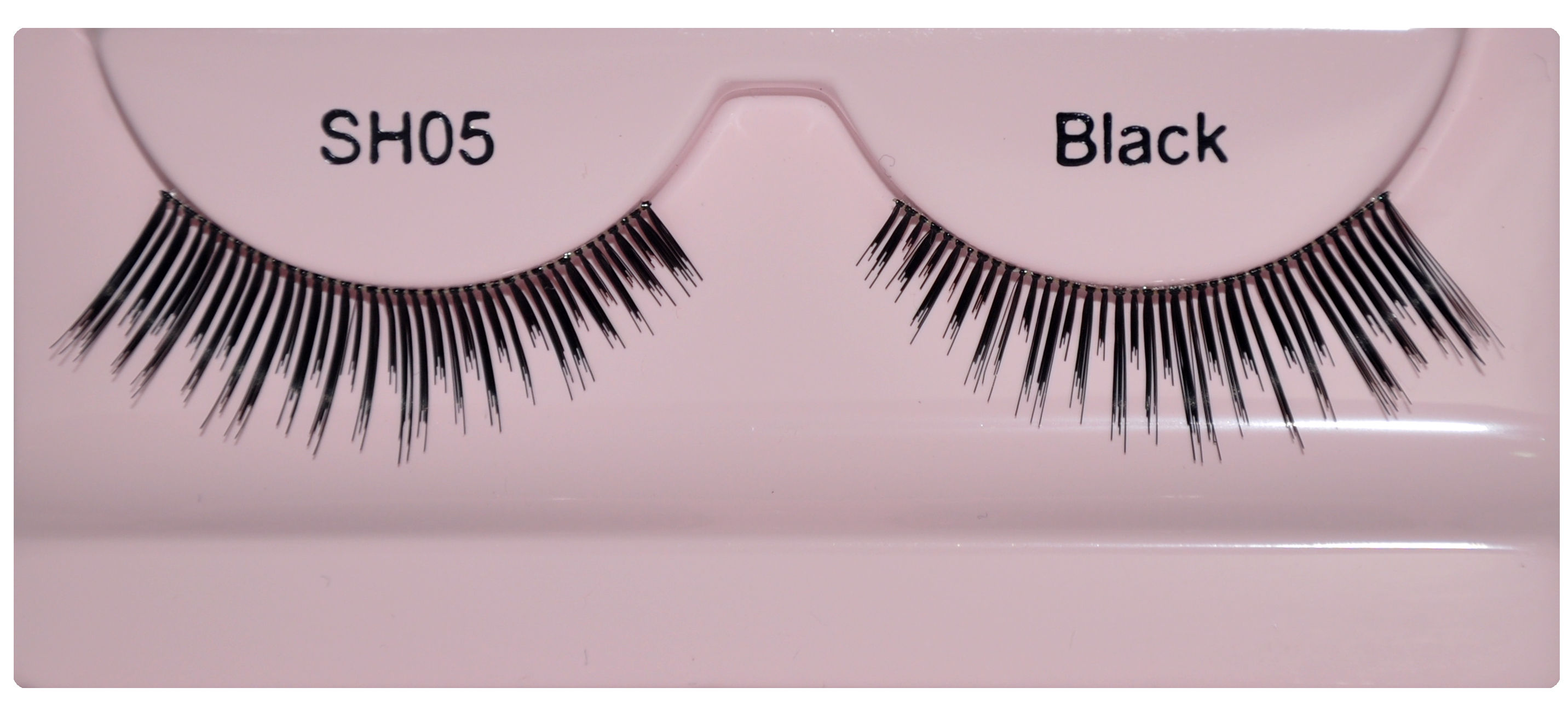 GlamGals Stylish Black Soft, Thick, Reusable, Human Hair, False Eye Lashes.( SH05)