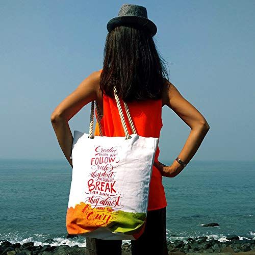 Buy Beach Bag Large Tote Bag Beach Tote Canvas Tote Bag Travel Online in  India - Etsy