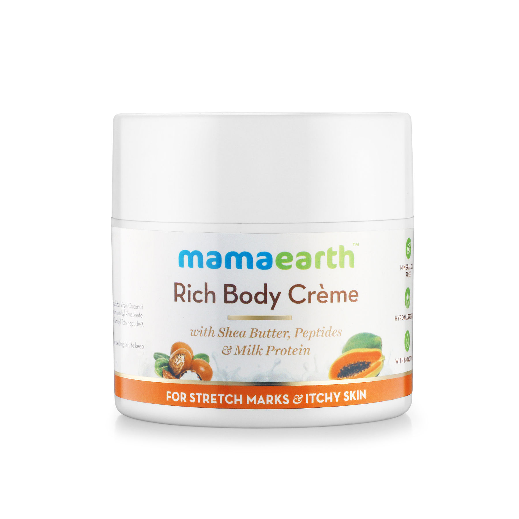 Mamaearth Rich Body Creme For Stretch Marks & Itchy Skin