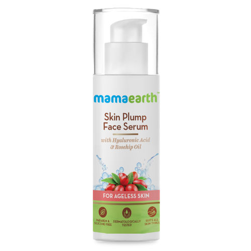 Mamaearth Skin Plump Face Serum With Hyaluronic Acid Rosehip Oil