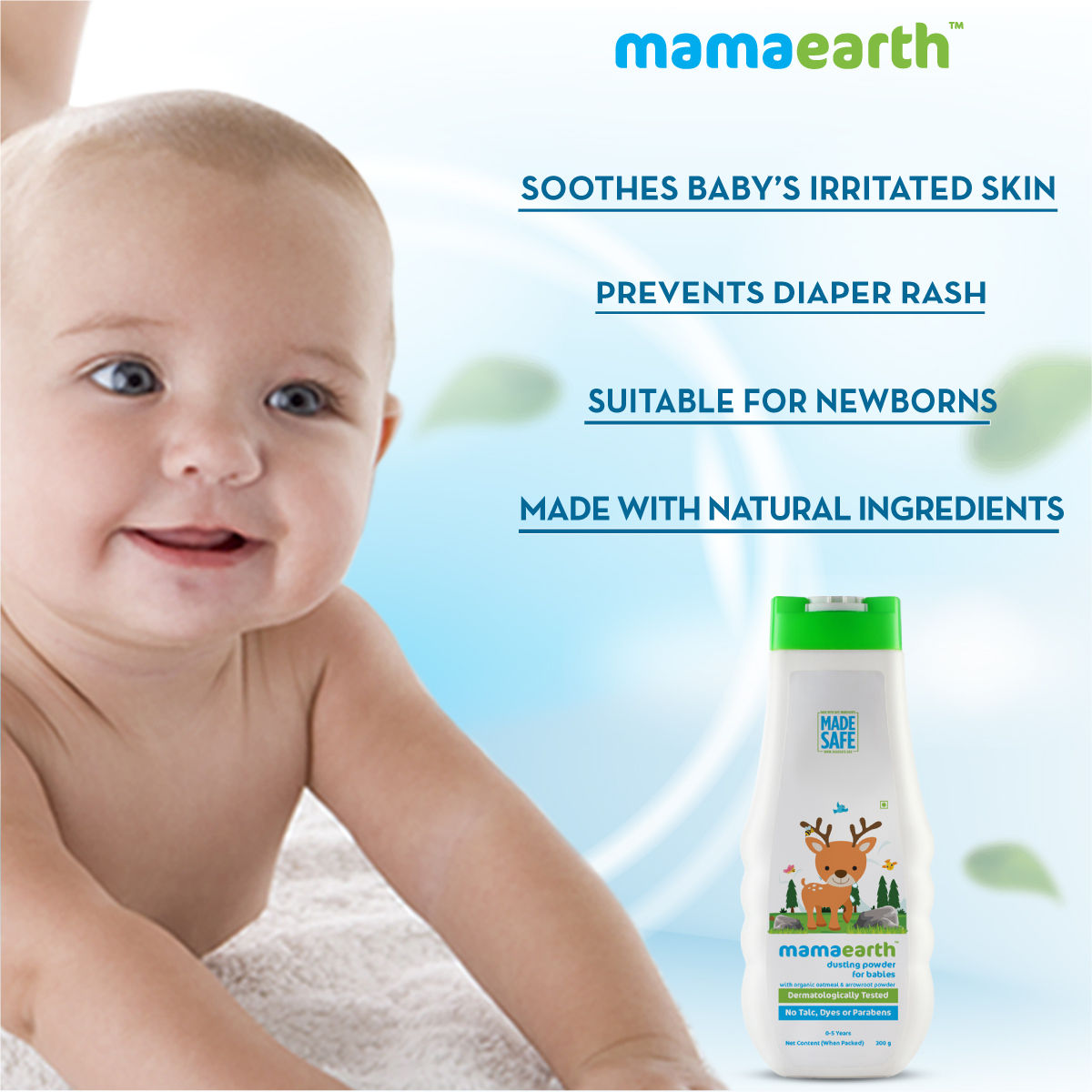 mama earth baby powder