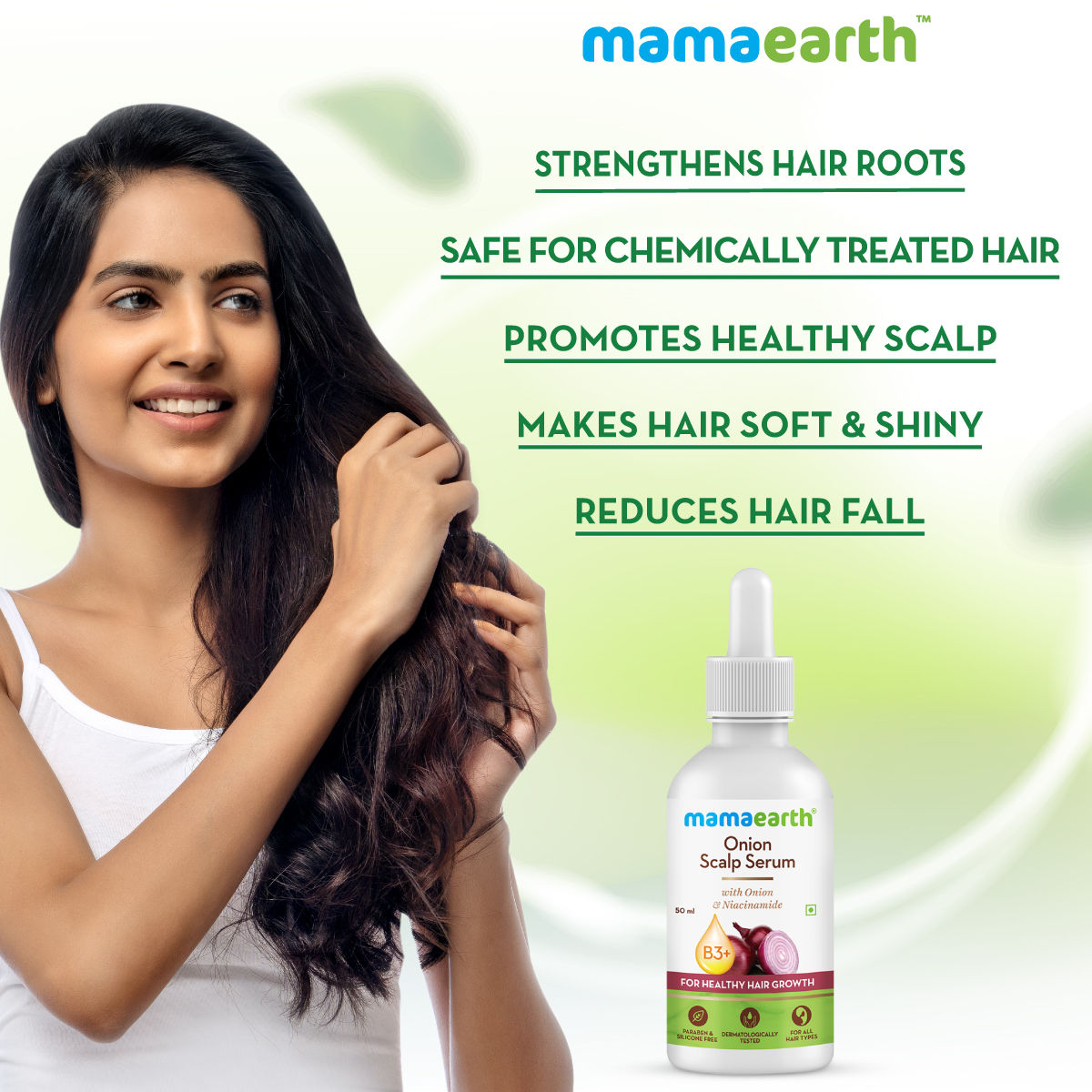 Mamaearth Onion Hair Serum Review After Use Live Demo How to Use   Benefits  YouTube