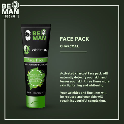 Download Be O Man Whitening Face Pack With Activated Charcoal Buy Be O Man Whitening Face Pack With Activated Charcoal Online At Best Price In India Nykaa PSD Mockup Templates