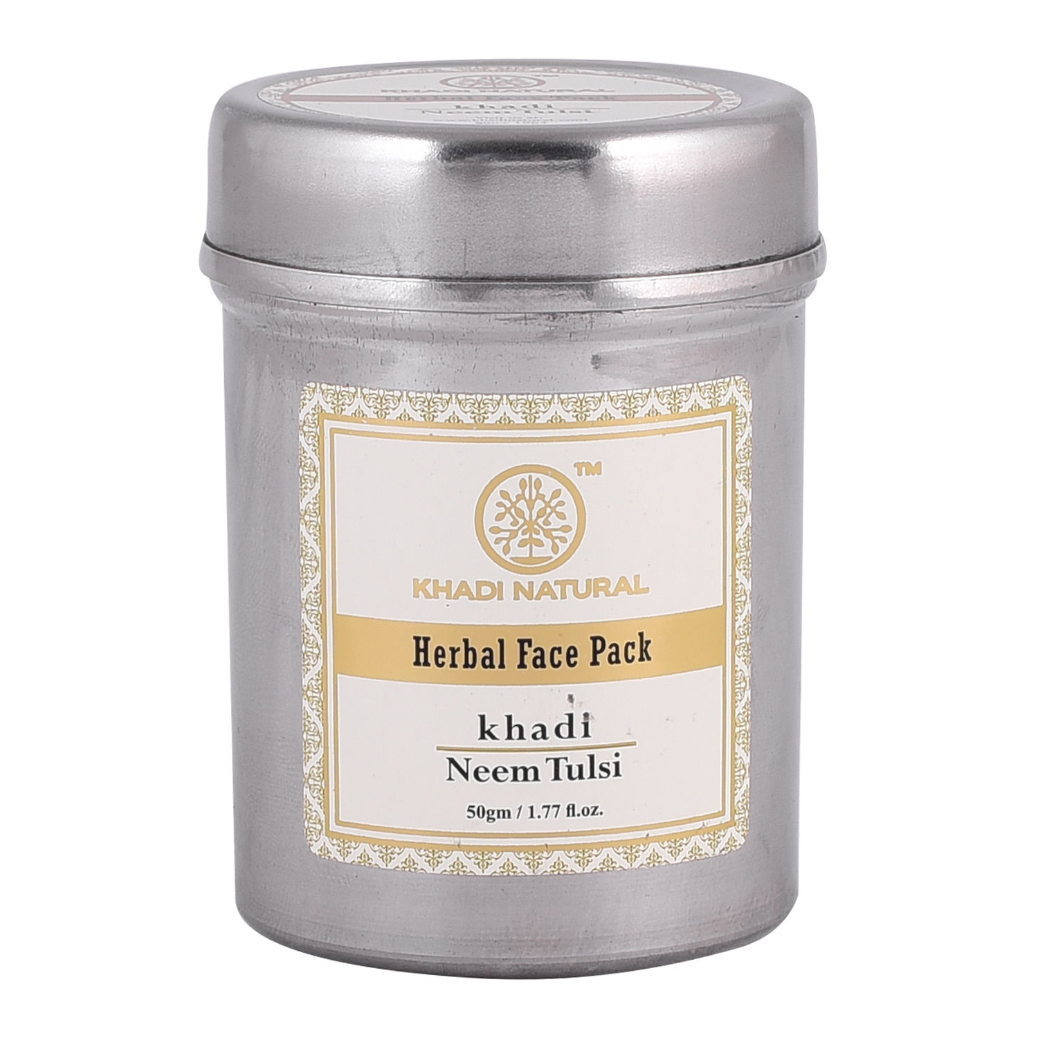 Khadi Natural Neem-Tulsi Herbal Face Pack Reduces Wrinkles & Finelines