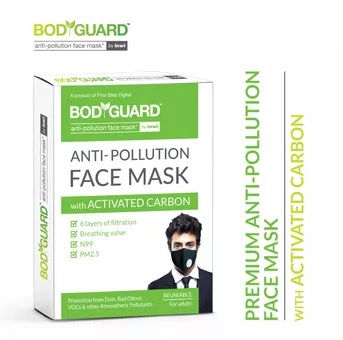 BodyGuard Reusable Anti Face Pollution Mask with Activated Carbon