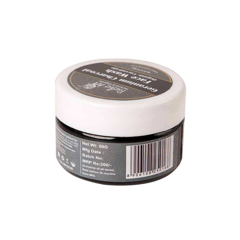 geranium charcoal face wash