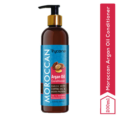 Trycone Moroccan Argan Oil Conditioner Enrich With Coffee Oil Biotin Protein Buy Trycone Moroccan Argan Oil Conditioner Enrich With Coffee Oil Biotin Protein Online At Best Price In India Makes hair really smooth and soft (hence true to its claims). trycone moroccan argan oil conditioner enrich with coffee oil biotin protein