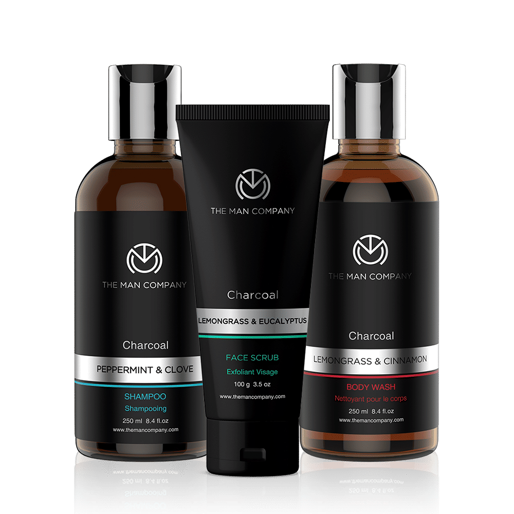 The Man Company Charcoal Cleansing Trio